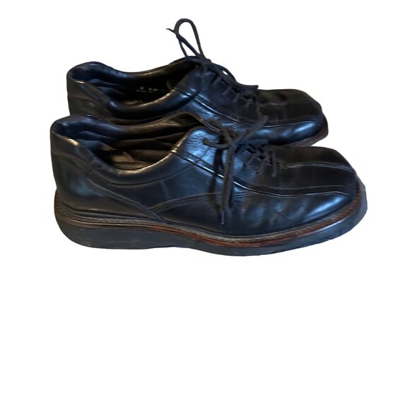 J. Ferrar black leather square toe size 12 M loafer - Picture 5 of 7